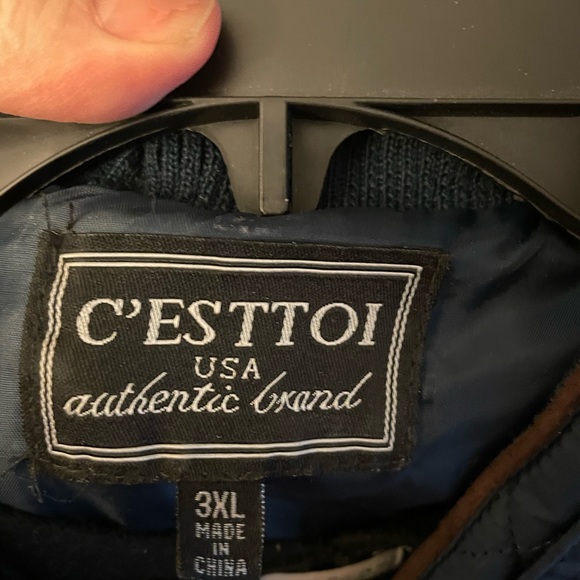 Quilted vest- navy - Picture 2 of 5